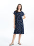 LC Waikiki Crew Neck Patterned Women's Dress